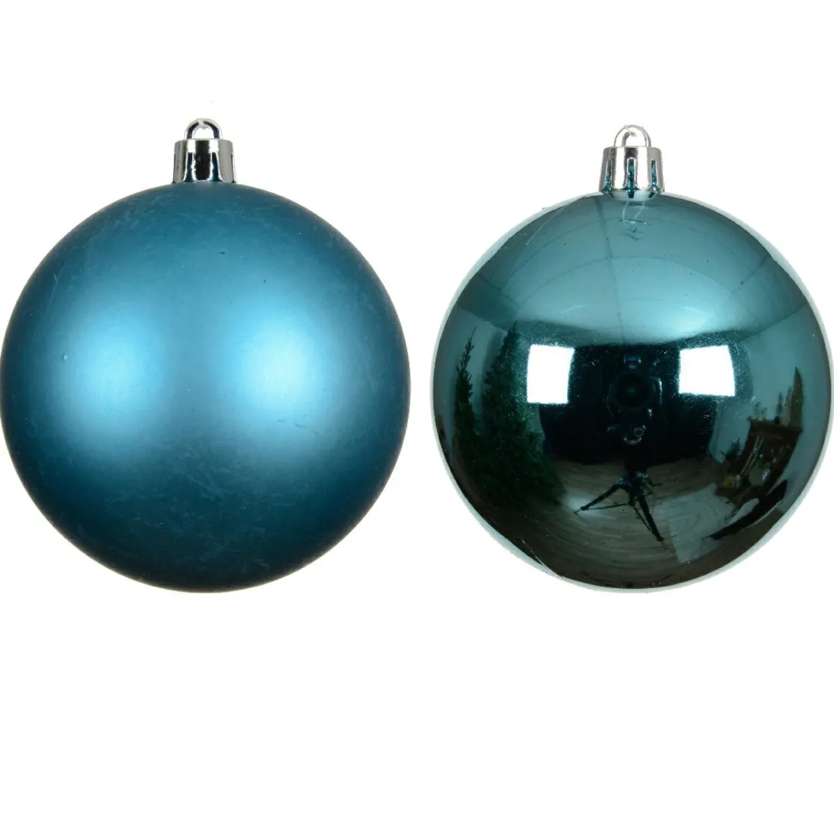 KAEMINGK Lot de 12 boules de Noël (D60 mm) Aravis Bleu pétillant Discount