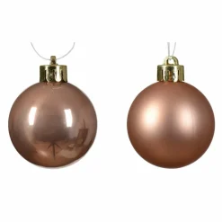 KAEMINGK Lot de 16 boules de Noël (D40 mm) Alpine Rose pétillant Clearance