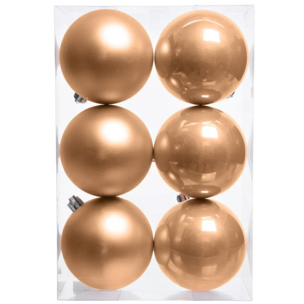 KAEMINGK Lot de 6 boules de Noël (D80 mm) Aravis Pêche Outlet
