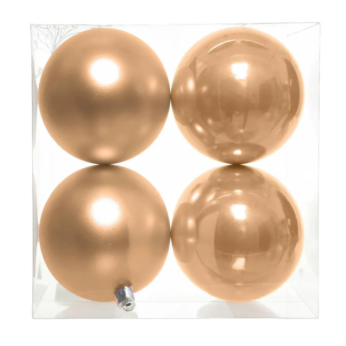 KAEMINGK Lot de 4 boules de Noël (D100 mm) Aravis Pêche New