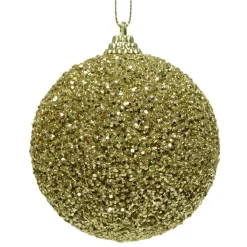 KAEMINGK Lot de 12 boules de Noël (D80 mm) Perline Or
