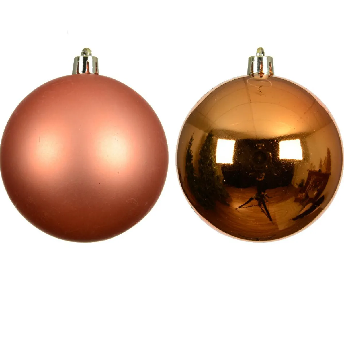 KAEMINGK Lot de 12 boules de Noël (D60 mm) Aravis Orange Online