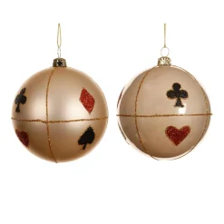 KAEMINGK Lot de 12 boules de Noël (D80 mm) Poker Perle Sale
