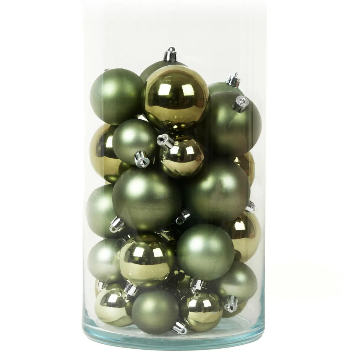 KAEMINGK Lot de 30 boules de Noël (D60 mm) Aravis Vert romarin Best