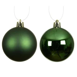 KAEMINGK Lot de 16 boules de Noël (D40 mm) Aravis Vert sapin
