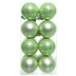 KAEMINGK Lot de 16 boules de Noël (D40 mm) Aravis Vert thé matcha Vert matcha Online