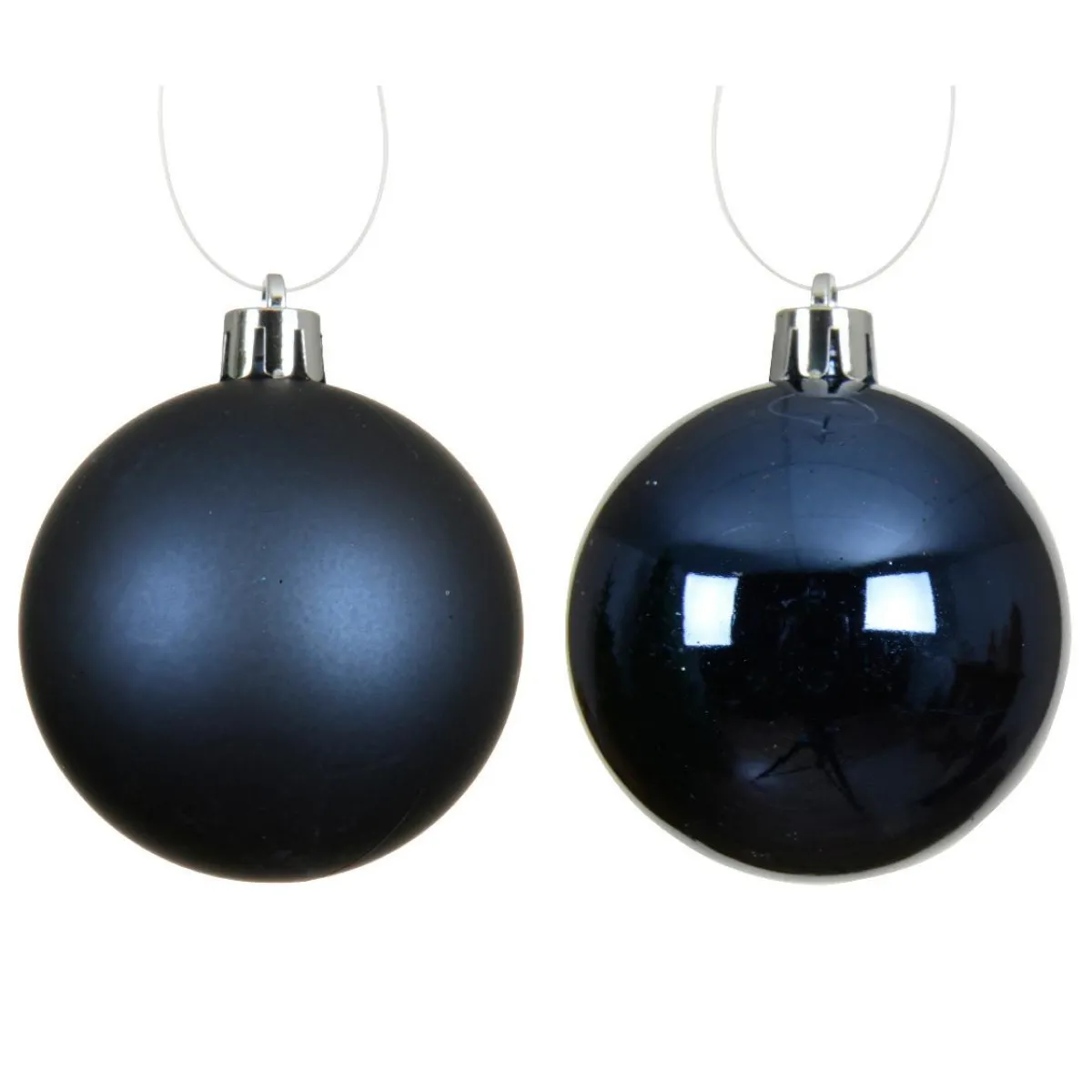 KAEMINGK Lot de 12 boules de Noël (D60 mm) Aravis Bleu nuit New