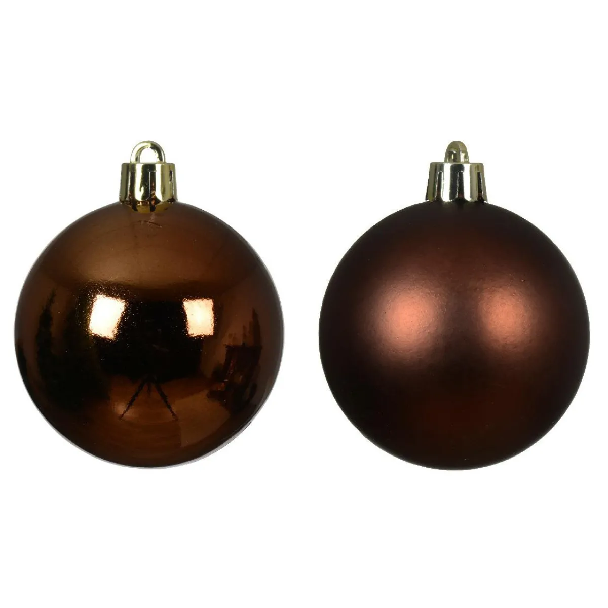 KAEMINGK Lot de 30 boules de Noël (D60 mm) Aravis Brun café Sale