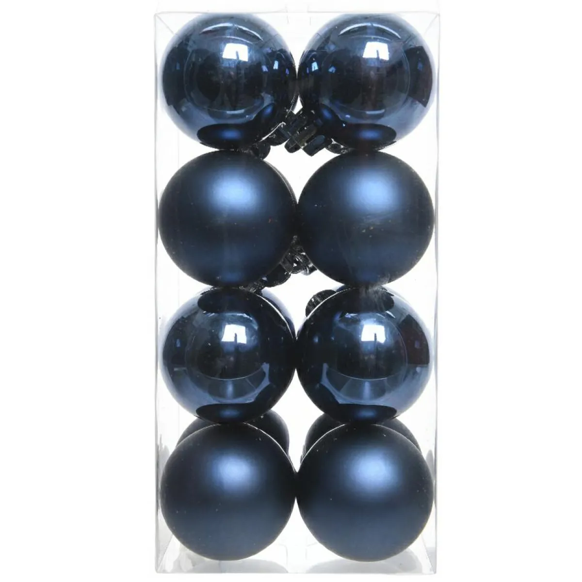 KAEMINGK Lot de 16 boules de Noël (D40 mm) Aravis Bleu nuit Hot