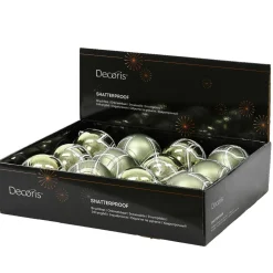KAEMINGK Lot de 12 boules de Noël (D80 mm) Swiss Vert romarin