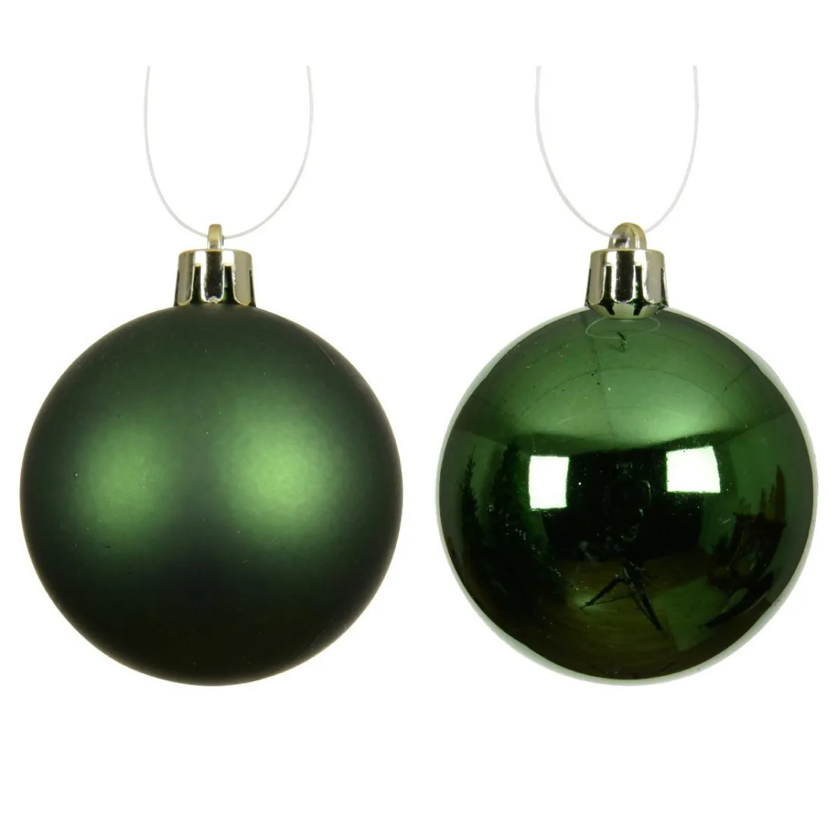 KAEMINGK Lot de 12 boules de Noël (D60 mm) Aravis Vert sapin New
