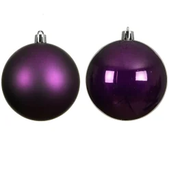 KAEMINGK Lot de 16 boules de Noël (D40 mm) Aravis Figue Violet Best