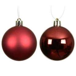 KAEMINGK Lot de 16 boules de Noël (D40 mm) Aravis Bordeaux