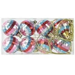 KAEMINGK Lot de 8 boules de Noël (D80 mm) Showtime Multicolore Online