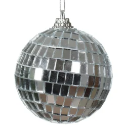 KAEMINGK Lot de 24 boules de Noël (D60 mm) Disco facette Argent Clearance