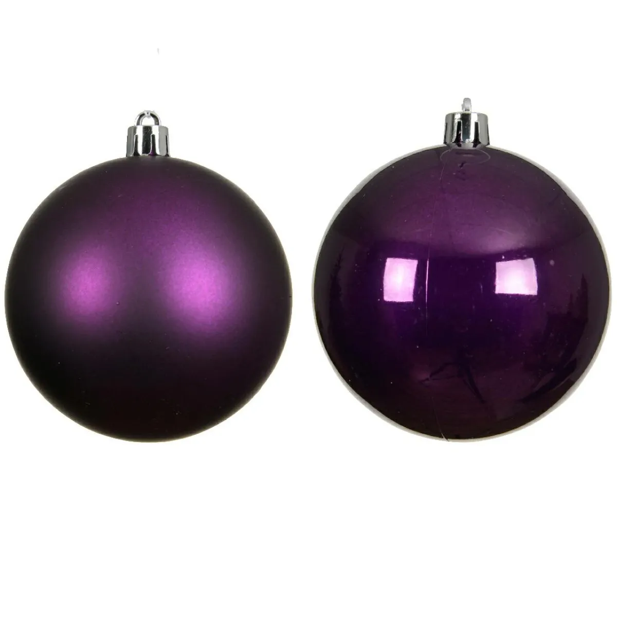 KAEMINGK Lot de 6 boules de Noël (D80 mm) Aravis Figue Violet Online
