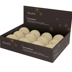 KAEMINGK Lot de 12 boules de Noël (D100 mm) s précieuses Perle New