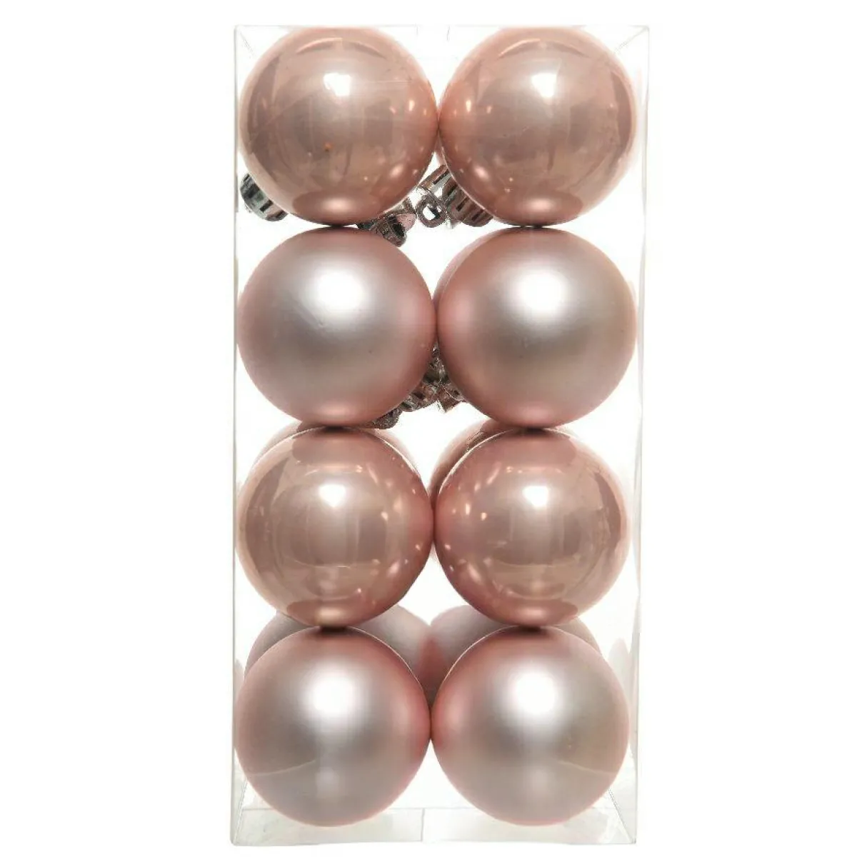 KAEMINGK Lot de 16 boules de Noël (D40 mm) Aravis Rose poudré Online