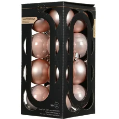 KAEMINGK Lot de 16 boules de Noël (D40 mm) Aravis Rose poudré Online