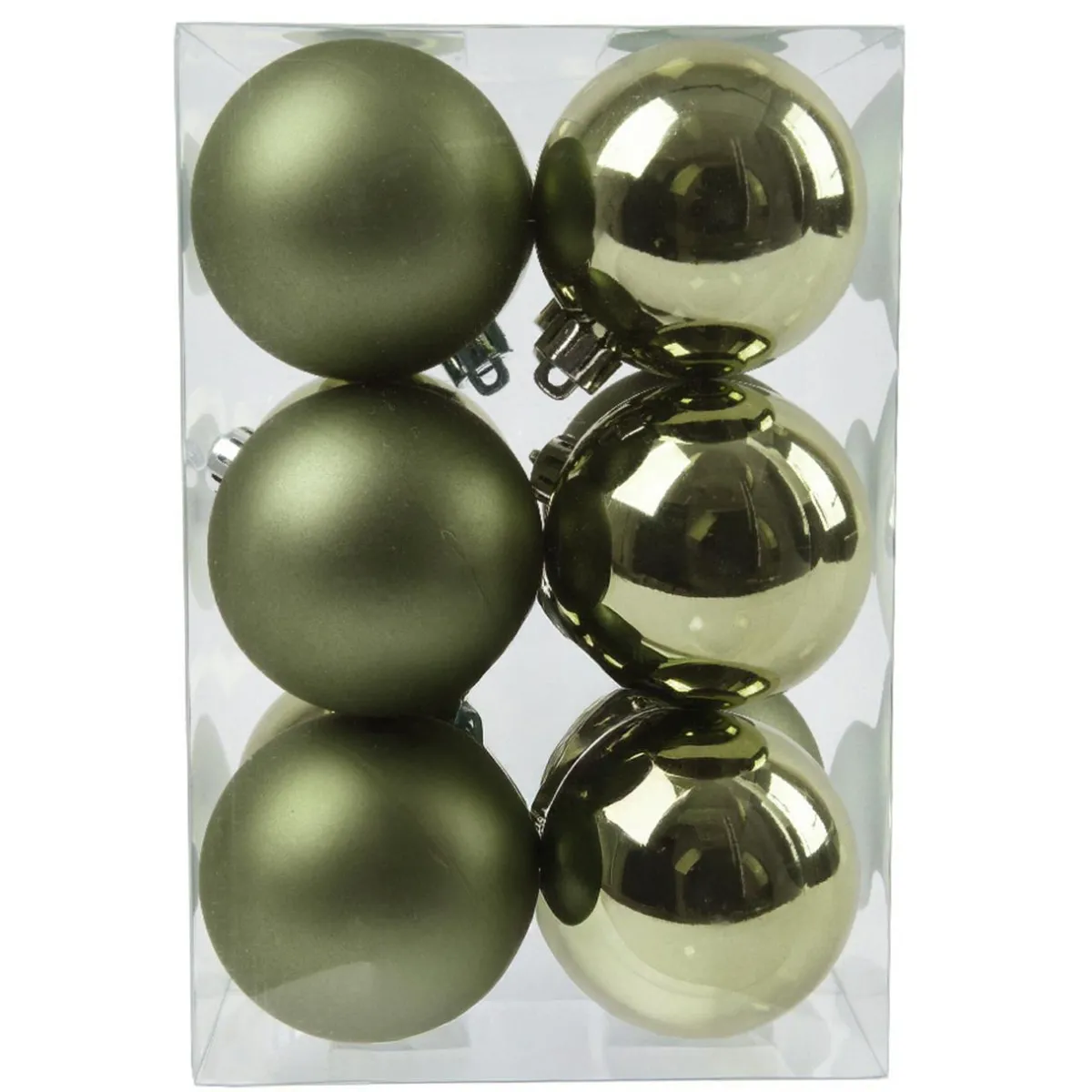 KAEMINGK Lot de 12 boules de Noël (D60 mm) Aravis Vert romarin Best