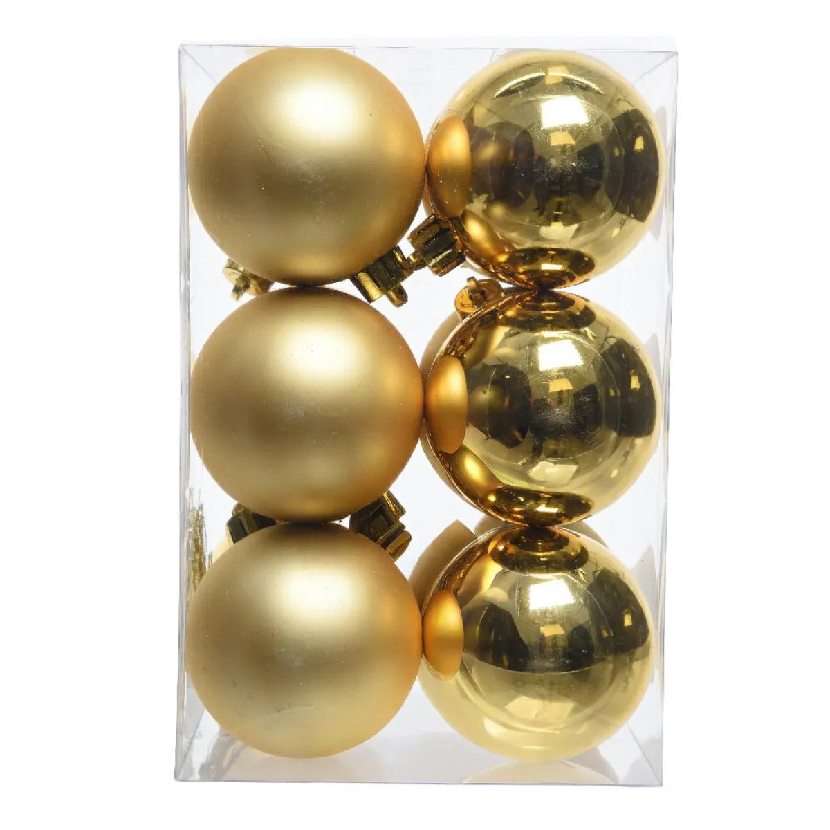 KAEMINGK Lot de 12 boules de Noël (D60 mm) Aravis Or Online