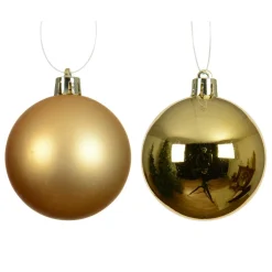 KAEMINGK Lot de 12 boules de Noël (D60 mm) Aravis Or Online