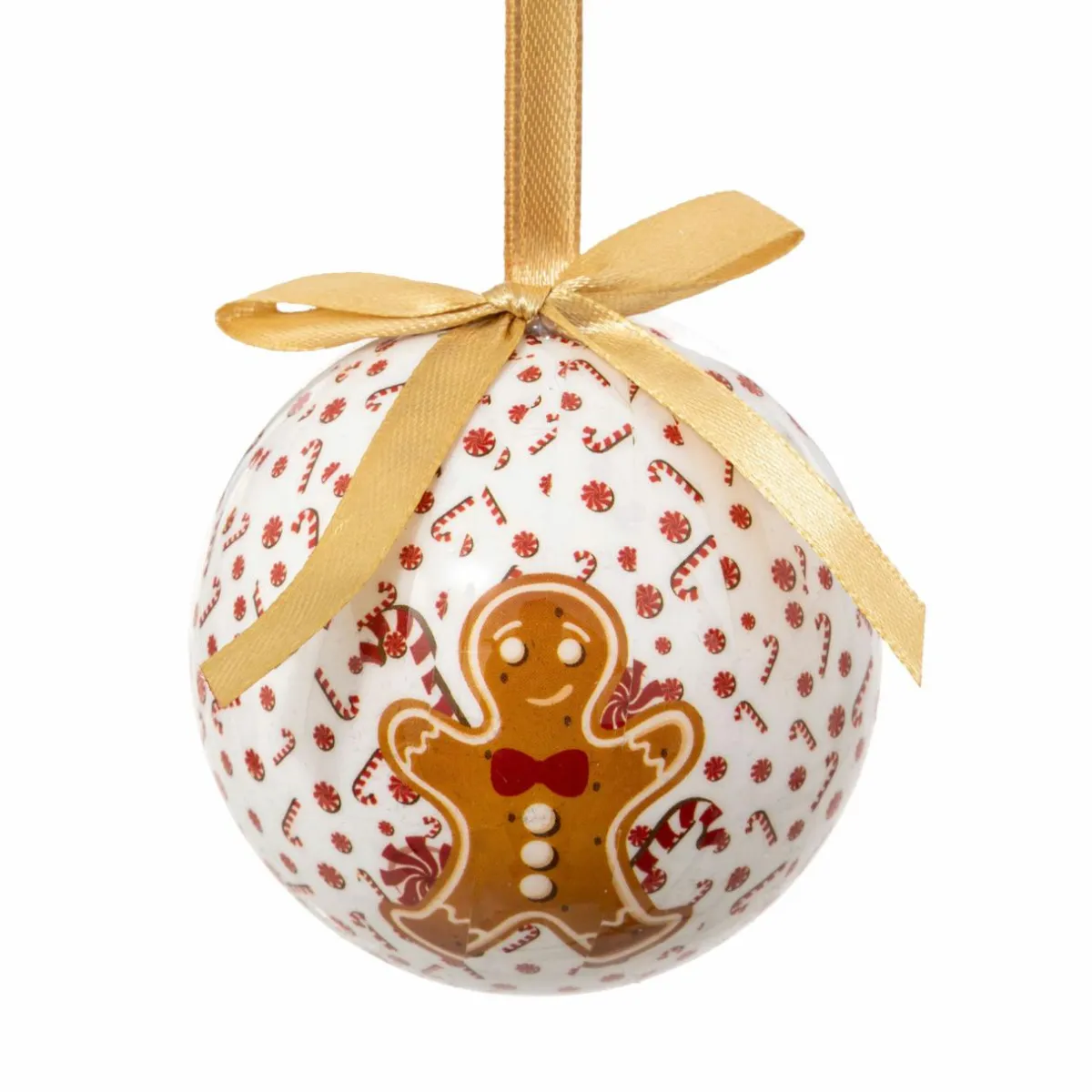 FEERIC LIGHTS Lot de 12 boules de Noël (D75 mm) Petit Biscuit Marron Hot