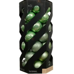 KAEMINGK Lot de 35 boules de Noël (D60 mm) Aravis mix Vert matcha Online