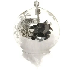 KAEMINGK Lot de 2 boules de Noël en verre (D80 mm) Swan Blanc Sale