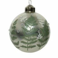KAEMINGK Lot de 3 boules de Noël en verre (D80 mm) Lips Argent Outlet