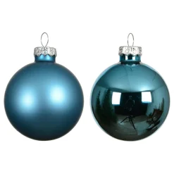 KAEMINGK Lot de 4 Boules de Noël en verre (D100 mm) Boréal Bleu pétillant Online