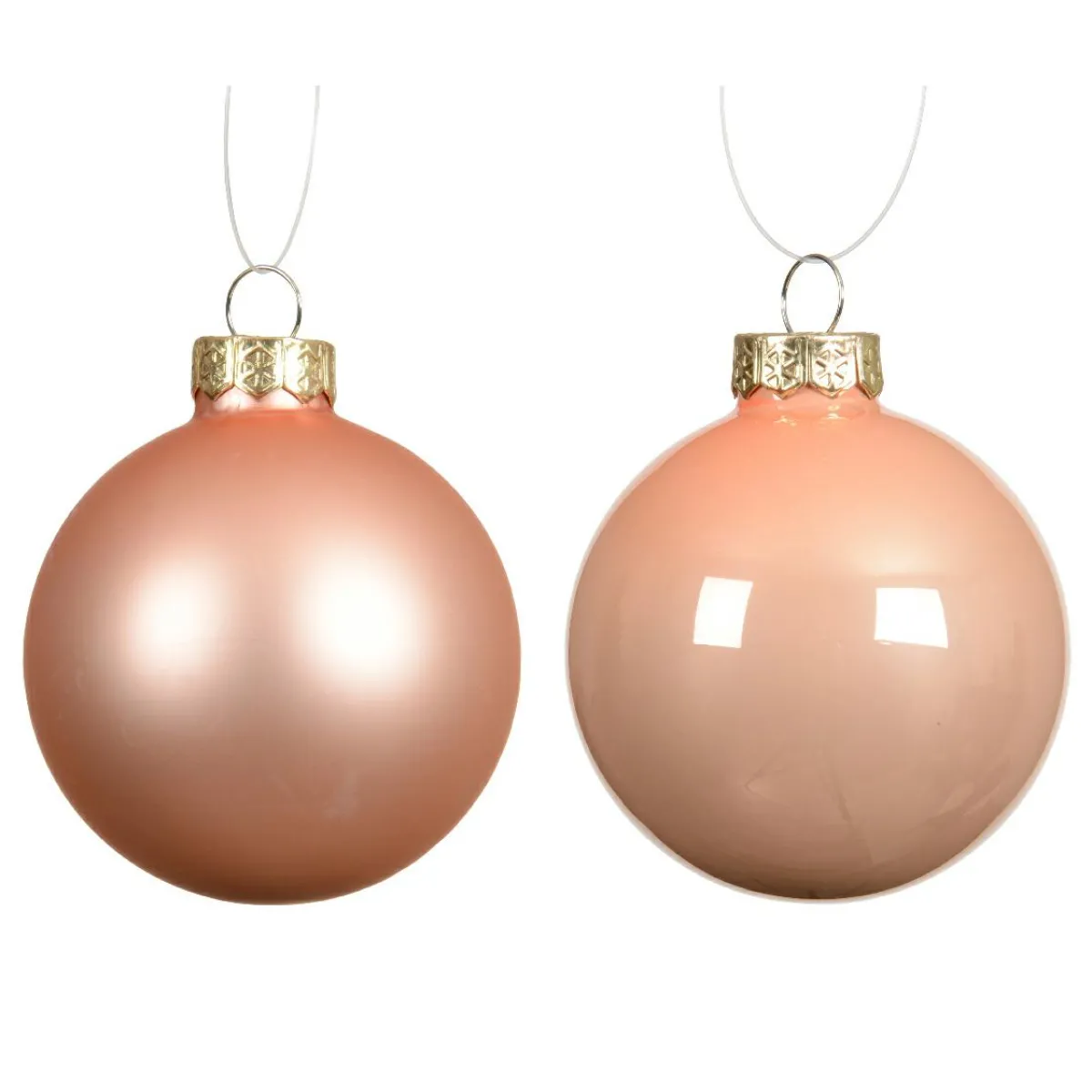 KAEMINGK Lot de 6 boules de Noël en verre (D80 mm) Boréal Pêche Clearance