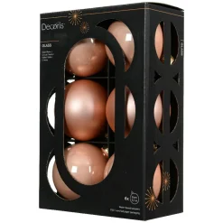 KAEMINGK Lot de 6 boules de Noël en verre (D80 mm) Boréal Pêche Clearance