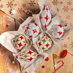 KAEMINGK Lot de 12 boules de Noël en verre (D80 mm) Winter time Multicolore Online