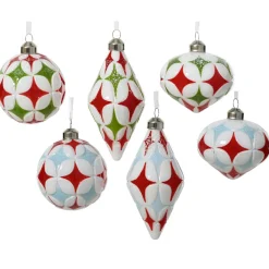 KAEMINGK Lot de 12 boules de Noël en verre (D80 mm) Winter time Multicolore Online