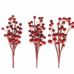 KAEMINGK Lot de 3 branches de Baies (15 cm) Billa Rouge Discount
