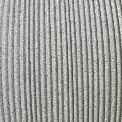 EMINZA Lot de 2 cache-pots d'extérieur ronds (H41-30 cm) Lennox strié Gris clair Best