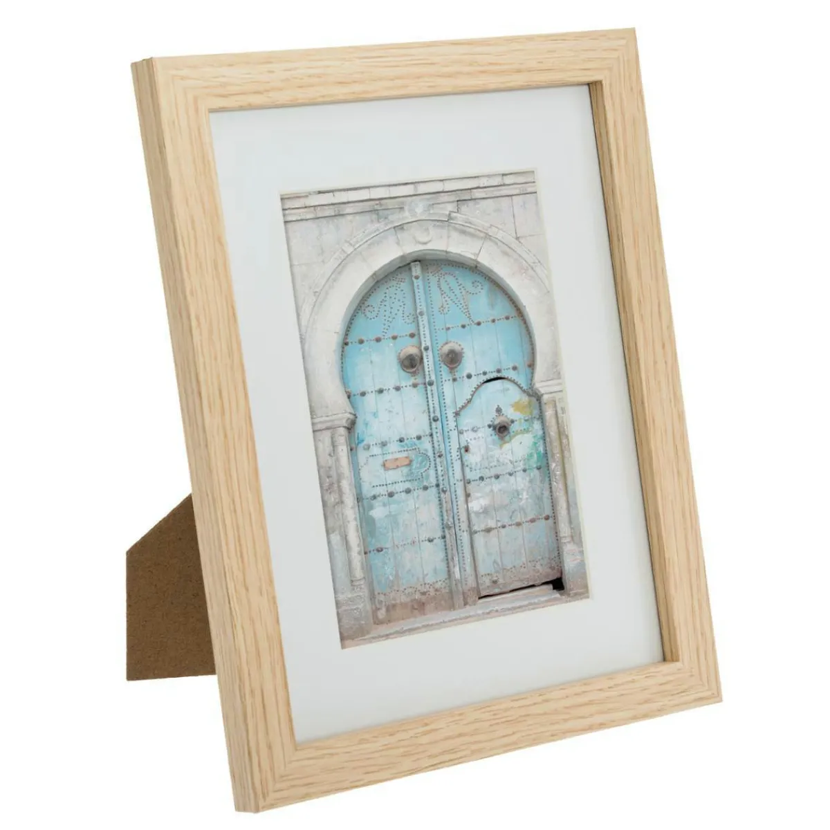 ATMOSPHERA Lot de 5 cadres photo en bois Ethnique Naturel Discount