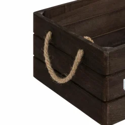 ATMOSPHERA Lot de 3 cagettes bois Denys Marron Discount