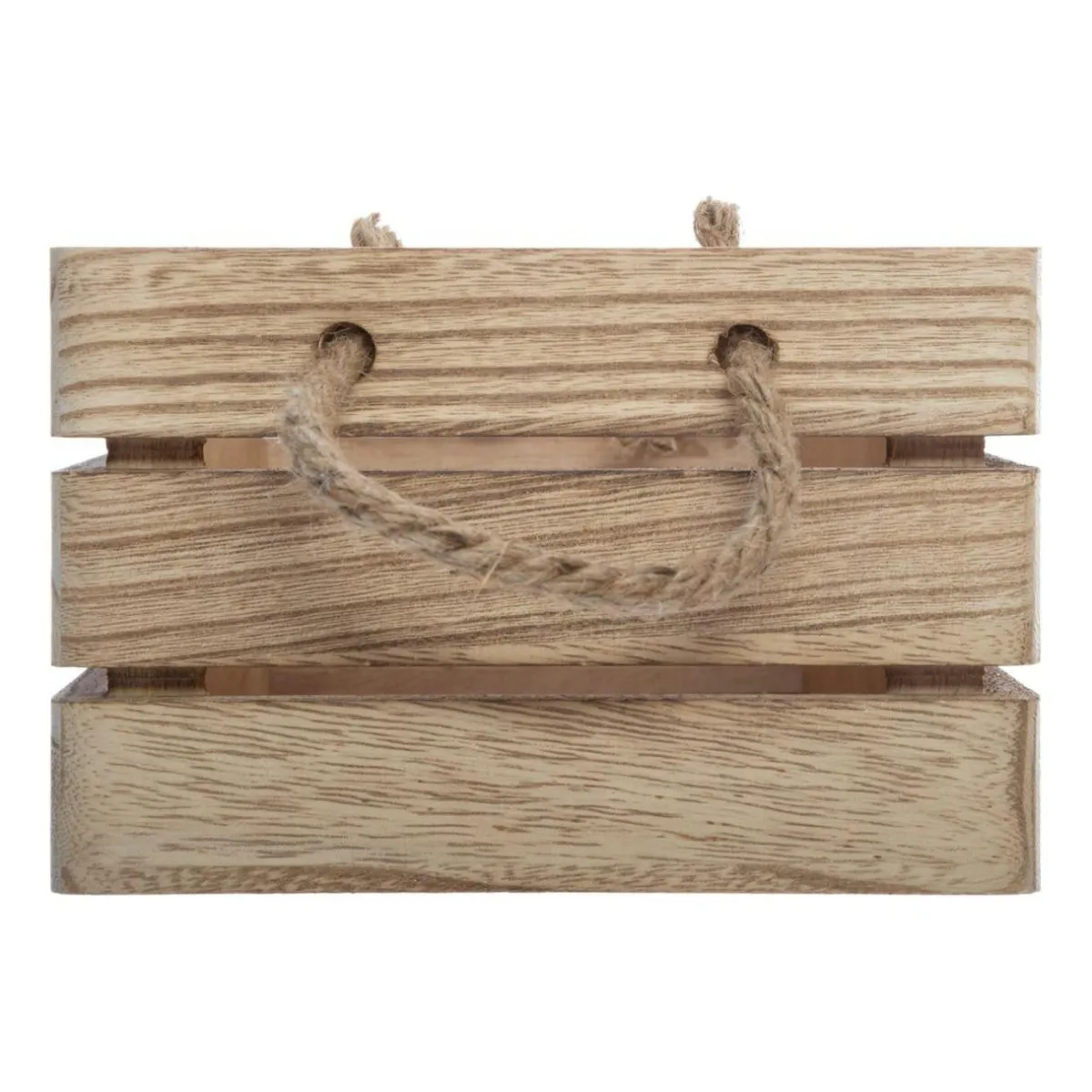 ATMOSPHERA Lot de 3 caisses cagettes (H15 cm) Colonial Naturel Hot