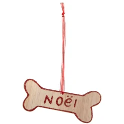 Feeric Lights & Christmas Lot de 4 Chiens à suspendre (H10 cm) Christmas Rouge Discount