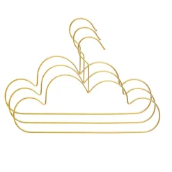Atmosphera createur d'interieur for kids Lot de 3 cintres enfant métal Cloud Or Outlet