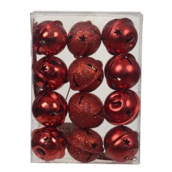 KAEMINGK Lot de 12 clochettes à suspendre (D3 cm) Christmas Stars Rouge Hot