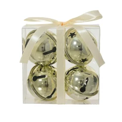 KAEMINGK Lot de 4 clochettes en métal (D11 cm) Christmas Nova Or Outlet