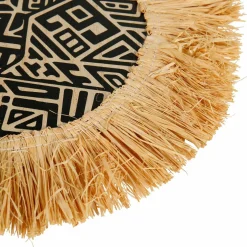 OSTARIA Lot de 3 décorations murales fibres naturelles (H32 cm) Nairobi Noir Outlet
