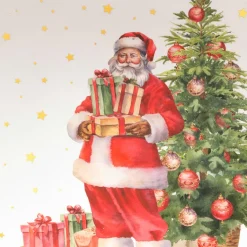 JJA Lot de 12 dessous d'assiette Père Noël et cadeaux Multicolore Outlet