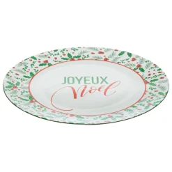 FEERIC LIGHTS Lot de 12 dessous d'assiette (D33 cm) Houx de Noël Vert Online