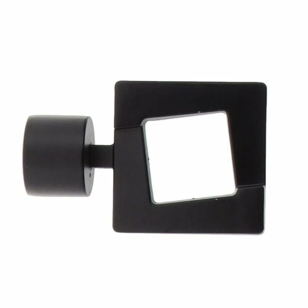 LUANCE Lot de 2 embouts tringle (D28 mm) Lino Upper east side mat Noir Outlet