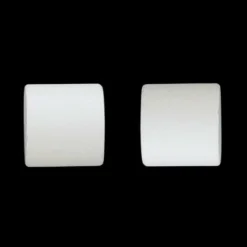 LUANCE Lot de 2 embouts tringle (D20 mm) Jim Bouchons mat Blanc Discount