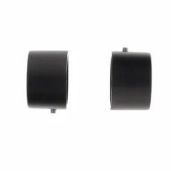 LUANCE Lot de 2 embouts tringle (D28 mm) Lino Bouchons mat Noir Hot